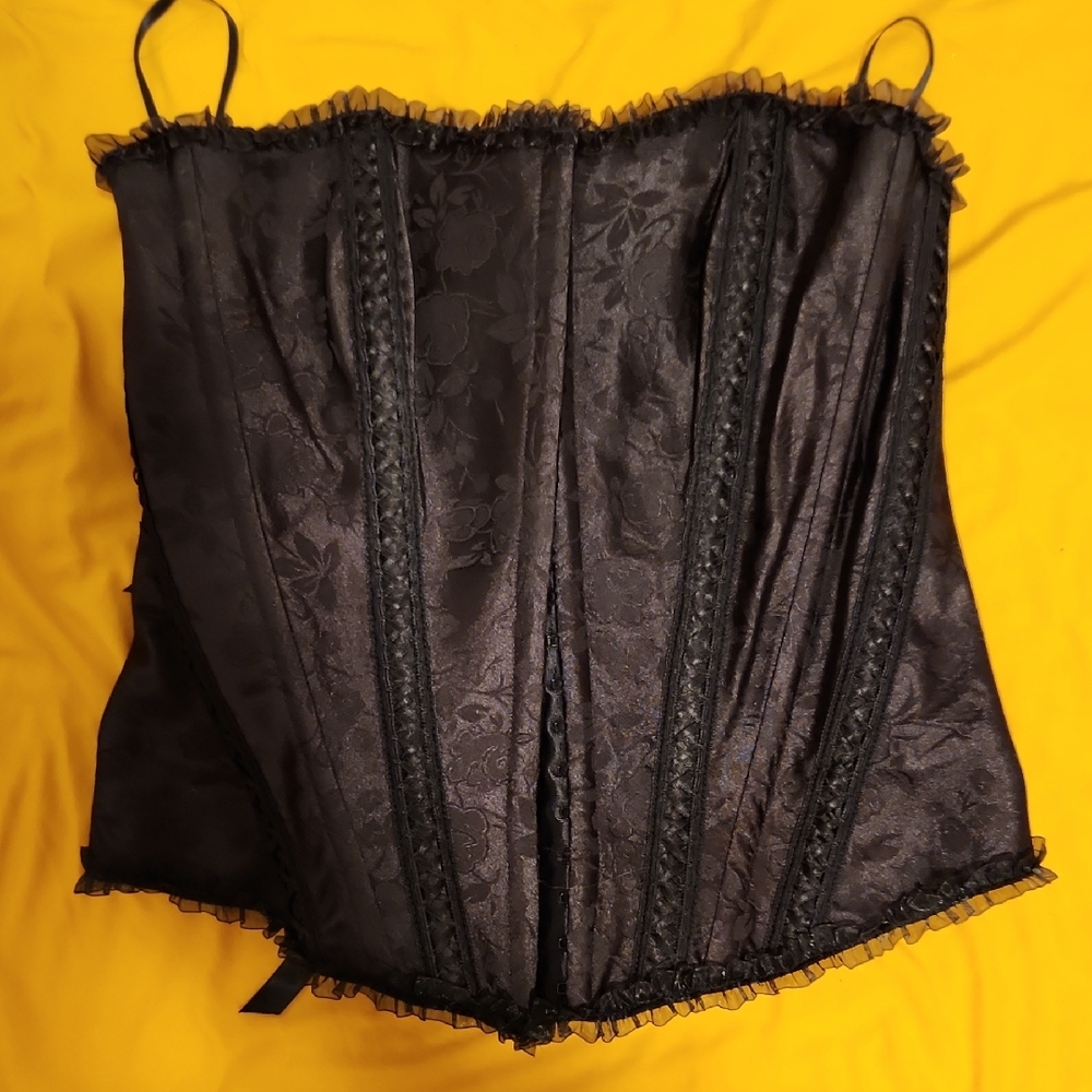 La Vie en Rose Black Corset